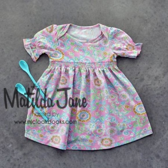 MATILDA JANE Size 8 Butterbee Lap Dress Hammond Bay Girls Floral RARE #2903 - Picture 1 of 9